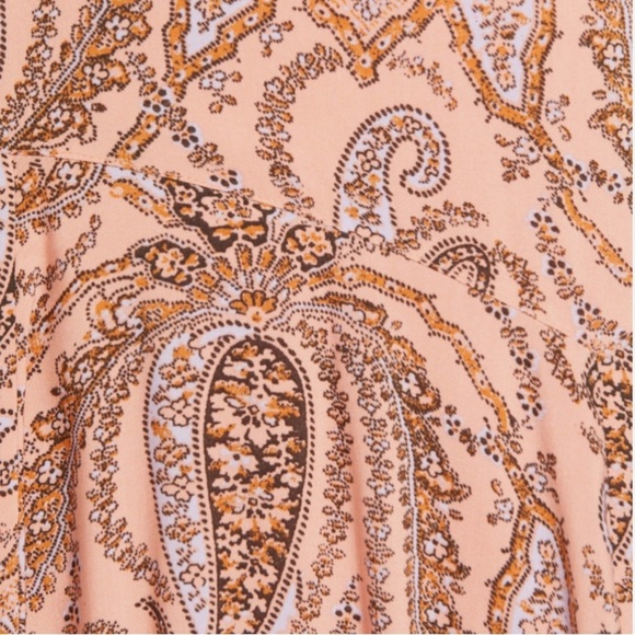 Free People Mirage Pink Paisley Maxi Dress Size 2 - Picture 8 of 12